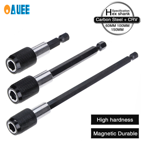 1/4 Inch Hex Shank Quick Release Screwdriver Magnetic Bit Holder with Adjustable Collar Extension Bar 60mm 100mm 150mm ► Photo 1/6