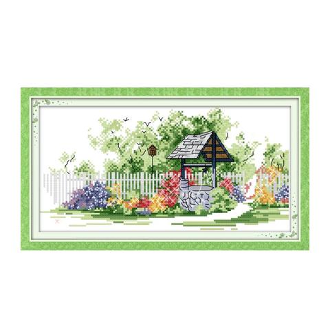 Well cross stitch kit aida 14ct 11ct count print canvas cross stitches stitching kits needlework embroidery DIY handmade ► Photo 1/1