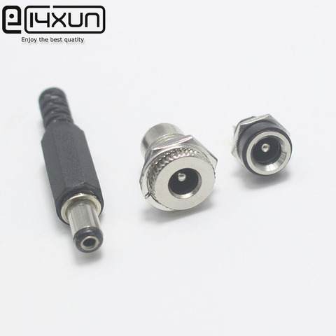 2/5 set a lot 5.5*2.1 5.5*2.5 DC Connector 30V 5A DC Power Plug Female Interface Mount Socket Jack Wire Terminal Adapter 022B ► Photo 1/6