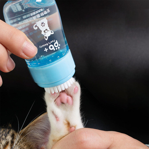 100ml Pet Paws Cleaner Liquid Outdoor Playing Dog Foot Toes Washer with Soft Massage Brushes Cat Hair Dirty Remover No Foam ► Photo 1/1