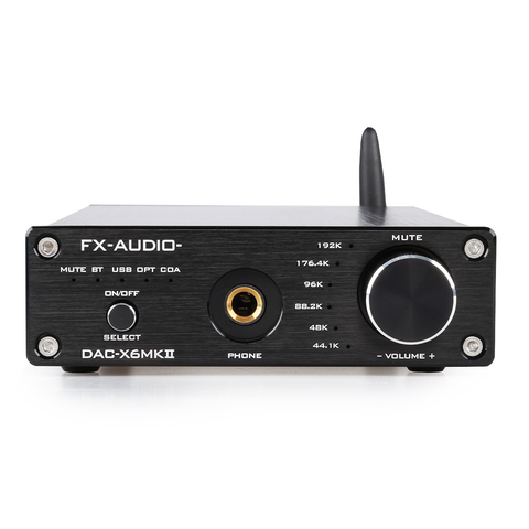 2022 FX-AUDIO DAC-X6MKII HI-FI Bluetooth audio DAC/AMP amplifier ESS9018 chip supports USB/coaxial/optical input AC110/220V ► Photo 1/4
