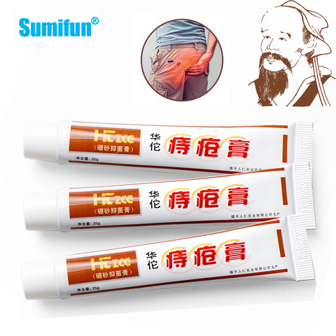 3Pcs Huatuo Hemorrhoids Cream Treat Acne Anal Fistula Pain Chinese Medical Herbal Ointment For Internal Piles External Fissure ► Photo 1/6