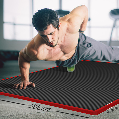 15mm Thickened Men Yoga Mat Carpet Edge-covered Non-slip Fitness Pad For Yoga Beginner Gym Exercise Mat With Yoga Mat strap ► Photo 1/5