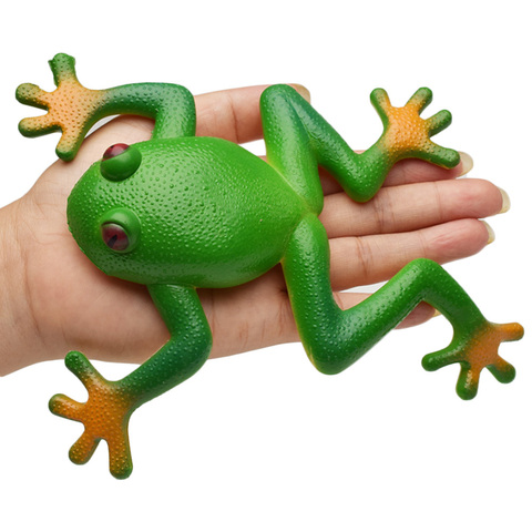 Creative Funny Toy squishy Frog Toy Simulation Soft Stretchable Rubber Frog Model Spoof Vent Toys for Children Kids Adults Jokes ► Photo 1/6