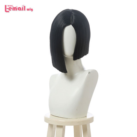 L-email wig Game Valorant Viper Cosplay Wig Short Straight Black Cosplay Wigs Heat Resistant Synthetic Hair Halloween Roleplay ► Photo 1/5