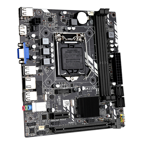LGA 1155 Motherboard for Intel Core i7 / i5 / i3 / pentium / celeron LGA1155 DDR3 M-ATX Intel Motherboards H61 ► Photo 1/4
