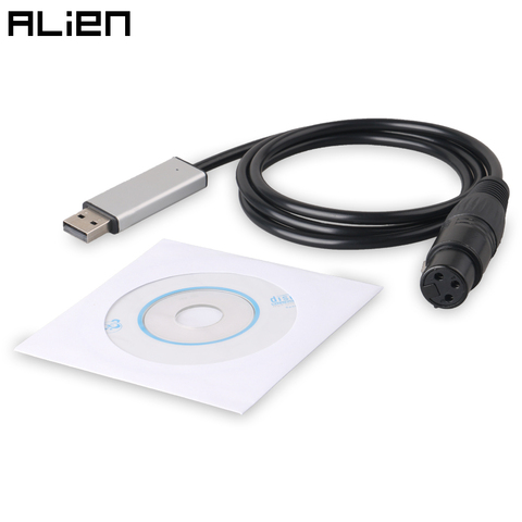 ALIEN USB to DMX Interface Adapter PC USB DMX512 Controller Signal Conversion Dimmer For DJ Stage PAR Moving Head Laser Lights ► Photo 1/6