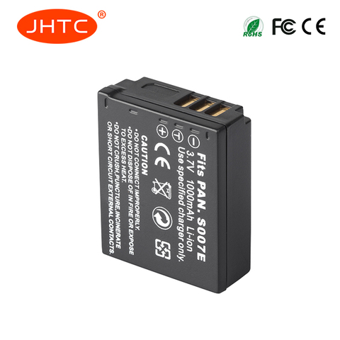 CGA-S007 Camera Battery CGR-S007E For Panasonic Lumix DMC TZ1 TZ2 TZ3 TZ4 TZ5 TZ50 TZ15 Batterie S007/S007E 1000mAh ► Photo 1/6