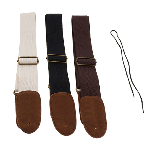 Adjustable Pure Cotton Guitar Strap for Acoustic Electric Bass Guitar 3 Color Optional ► Photo 1/6