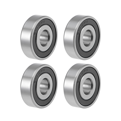 uxcell 4pcs 6202-16-2RS Deep Groove Ball Bearings 16mm Inner Dia 35mm OD 11mm Bore Double Sealed Chrome Steel Z2 ► Photo 1/4