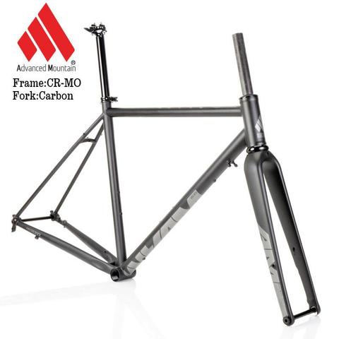 CR-MO Frame Carbon Fork AM  GX5300  CX GRAVEL Off-Road Racing Bike Thru 12X100  10X141 Road Disc Brake Frame ► Photo 1/6