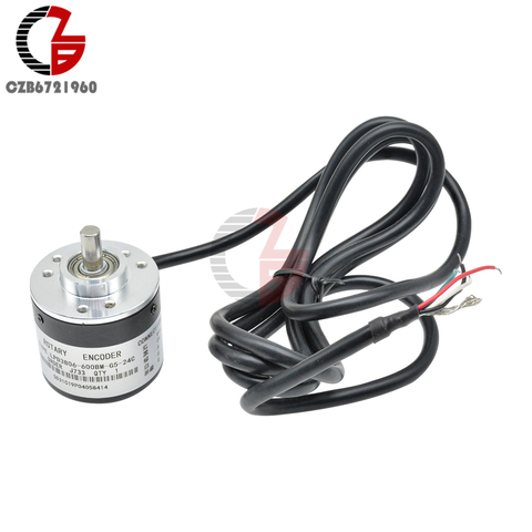 600/2400 Pulse Incremental Rotary Encoder DC 5V-24V 1 2 Phase AB Photoelectric Encoder 600P/R for Rotational Speed Angle ► Photo 1/6