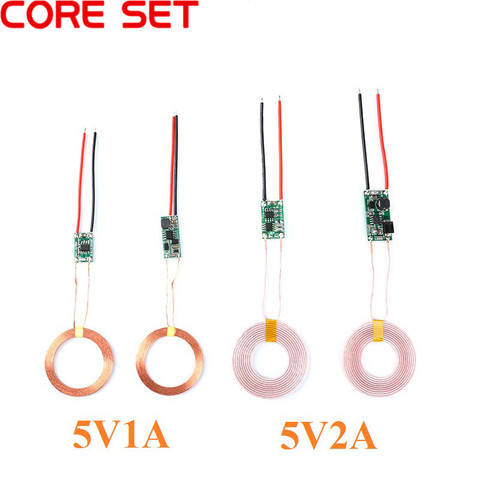 5v 1A/5V 2A Wireless Charger Module Large Current Wireless Power Supply Module Transmitter Receiver Charging Coil Module DIY ► Photo 1/5