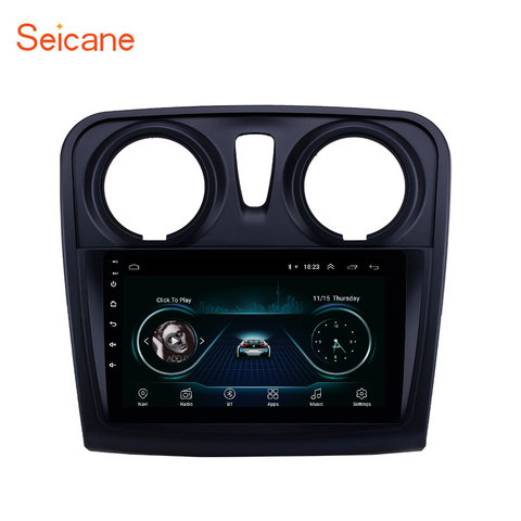 Seicane 9 inch Car Multimedia Player 2 din Android 10.0 for for Renault Dacia Sandero 2012 2013 2014-2017 Support Rear Camera ► Photo 1/6