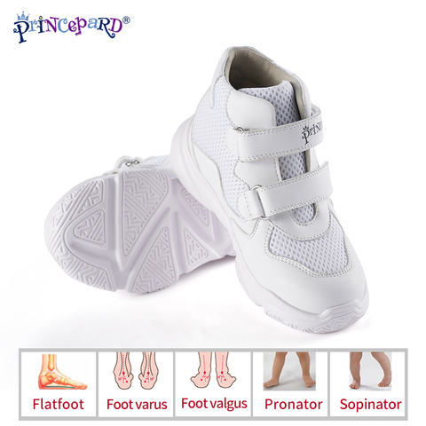 New Orthopedic Shoes for Kids Princepard Children Autumn Sports Sneaker Navy White add Orthopedic Insoles ► Photo 1/6