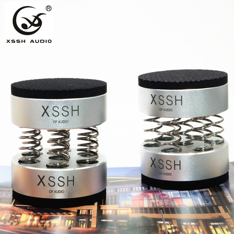 4pcs/8pcs upgrade XSSH Audiophile shock spikes spring damping pad HIFI Stand Feet speaker spike audio CD amplifier foot pad ► Photo 1/6