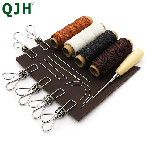 Leather Stitching Tools Set Sewing Spring Clips Special Needles Awl 150D Waxed Thread for DIY Handmade Craft Supplies Accessorie ► Photo 1/6