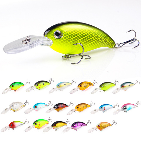 1Pc Crankbait Crank Wobblers Fishing Lure Trolling Lure Jerkbait Hard Artificial Bait For Pike Trout Bass Crankbaits Vobler ► Photo 1/5