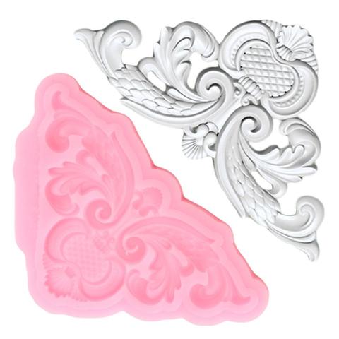 Retro Scroll Relief Cake Border Silicone Lace Molds Fondant Mould Cake Decorating Tools Candy Clay Chocolate Gumpaste Moulds ► Photo 1/6