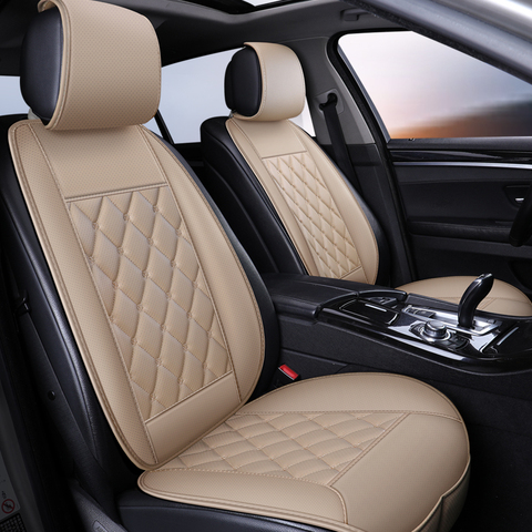 Auto Seat Cushion Leather Seat Cover Car Seat Protector Cushion seat Car Front Seats Covers luxury car seat Cape 5 seats ► Photo 1/6