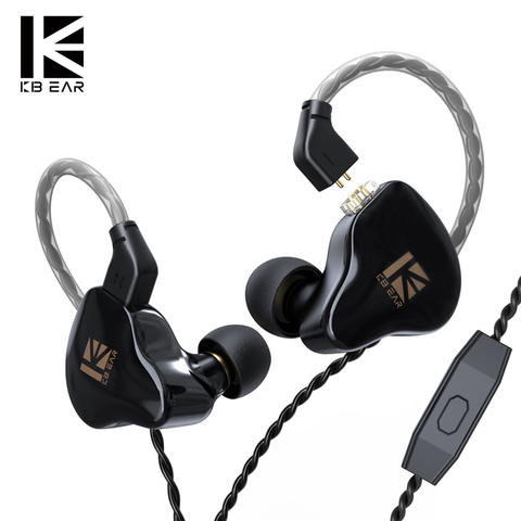 KBEAR KS1 Dual Magnectic Circuit Dynamic  in Ear Earphone Running Sport Technology HIFI  Headset With Mic Earplug KBear KS2 KB06 ► Photo 1/6