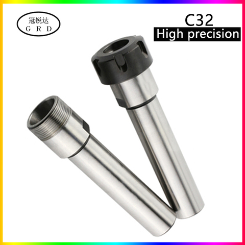 High precision 0.005mm ER extension rod C32 straight shank extension rod ER25 ER32 and ER collet co-use, for lathe/tool holder ► Photo 1/6