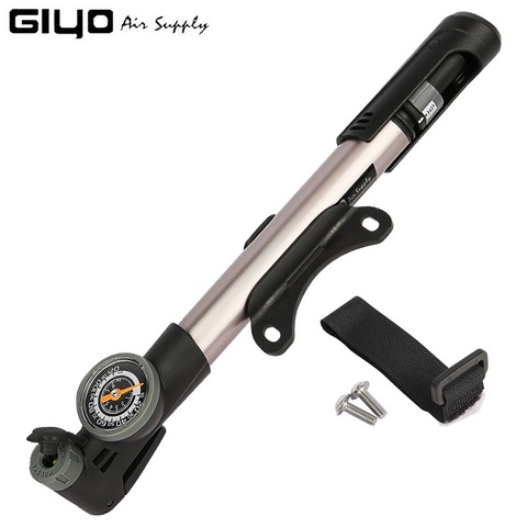 Giyo Smart Head Presta Schrader Road Bike Mini Inflator Pump 120psi Clever Valve Bicycle Pump T-handle Portable MTB Cycling Pump ► Photo 1/6