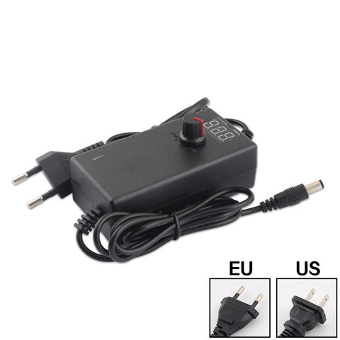 AC DC 3V 5V 6V 9V 12V 15V 18V 24V Adjustable Power Adapter 1A 2A 12V Power Adapter Supply Universal 220V To 12 24 V Volt Adaptor ► Photo 1/6