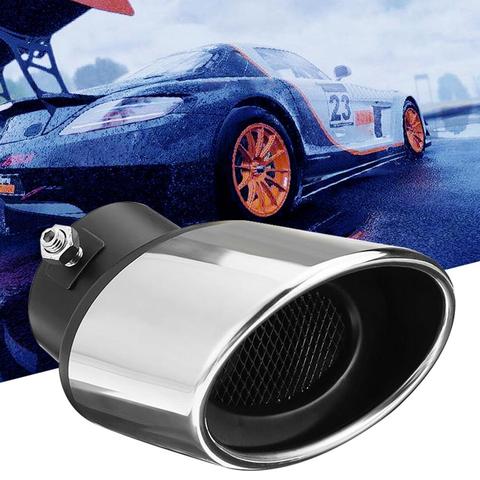 Durable Universal Car Vehicle Rear Curved Exhaust Pipe Tail Muffler Tip Accessories ► Photo 1/6