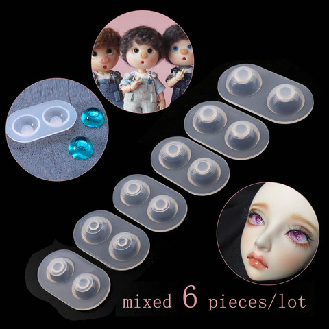 Diy Crystal Glue Plastic Doll Eye Mold Fundus Silicone Mold Doll Resin Eye Mold SD Sink ► Photo 1/6