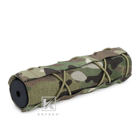 KRYDEX 18CM Muffler Protective Case Tactical Shooting Suppressor Nylon Silencer Protector Cover For Surefire FA762K Accessory MC ► Photo 1/6