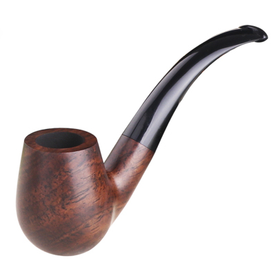 Ebony Wood Pipes for Smoking Bent Type Accessory Carving Pipes Smoke 