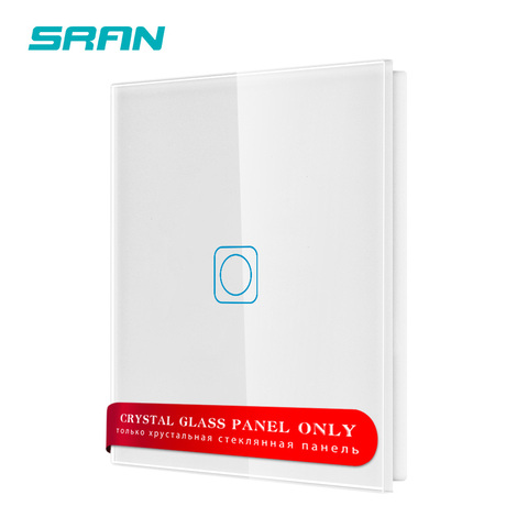 SRAN F series Blank panel 82*82mm white only crystal tempered glass touch switch panel module ► Photo 1/4