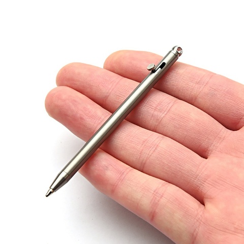 Mini Titanium Pen Portable Ball Point Pens EDC Gadget Equipment Personality Creative Signature Pen Outdoor Travel Kit ► Photo 1/6