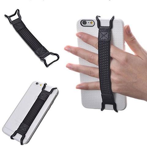Universal Tablet Hand-strap Stand Finger Grip Elastic Band Strap with Metal Bracket for IPad Mobile Phone Anti-slip Accessories ► Photo 1/6