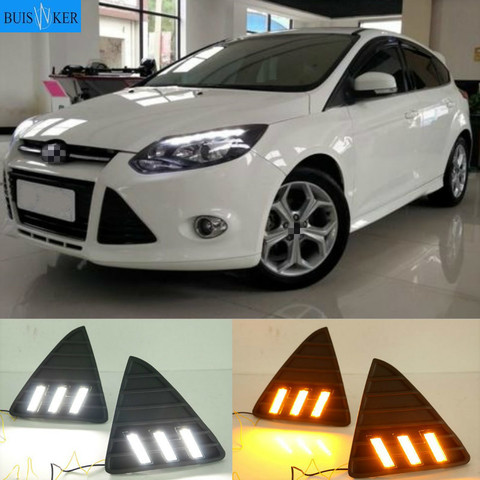 For Ford Focus 3 LED headlight for ford focus MK3 LED light 2012~2015 LED Daytime Running Lights DRL fog lights Cover headlights ► Photo 1/3