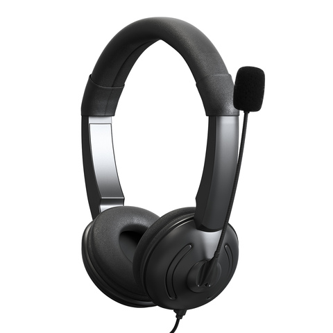 USB Wired Headset with Noise Cancelling Microphone On Ear Computer Headphone Call Center Earphone Volume Control Speaker Mic ► Photo 1/6