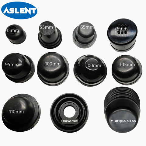 ASLENT Car HID LED Headlight Dust Cover Sealing Cap Rubber Waterproof Dustproof Headlamp Cover 55mm 65mm 70mm 75mm 85mm 90mm ► Photo 1/6