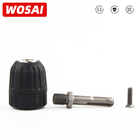 WOSAI Electric Hammer Convert Electric drill Adapter 0.8-10mm Drill chuck Two pits and two slots SDS ► Photo 1/5