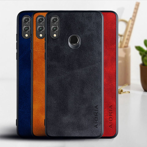 Case for Honor 8X funda Luxury Vintage Leather cover skin phone coque for huawei honor 8x case capa ► Photo 1/6