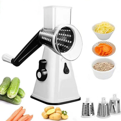 Multi-function rotary grater vegetable shredded potato machine