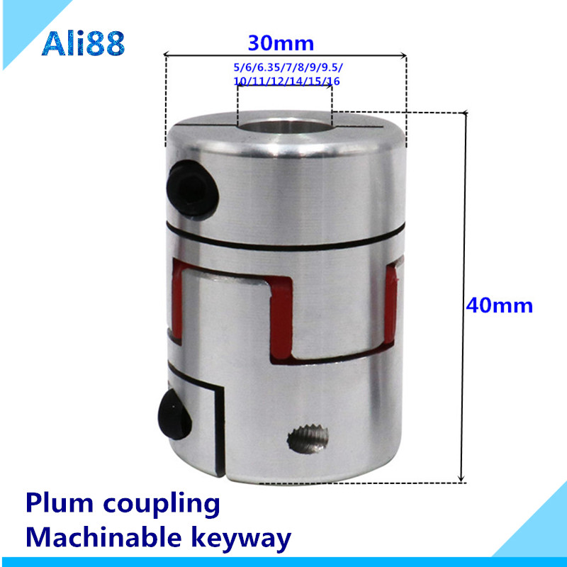 5pcs Flexible Plum Coupling BF 5mm to 16mm D30L42 Shaft Coupler Connector CNC 
