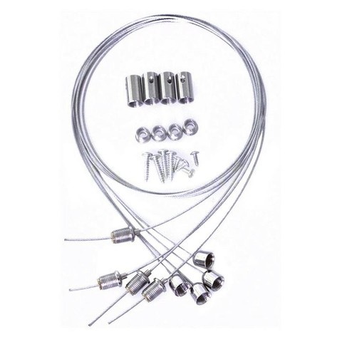 1m Steel Wires And Screws Suspension Hanging Mounting Wire Kit Rope Lamp Adjust For Ceiling Led Lights Panel Wire Accessories ► Photo 1/6