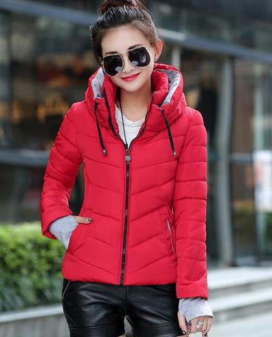 Cheap wholesale 2022 new winter  Hot selling women's fashion casual warm jacket female bisic coats T1192 ► Photo 1/4