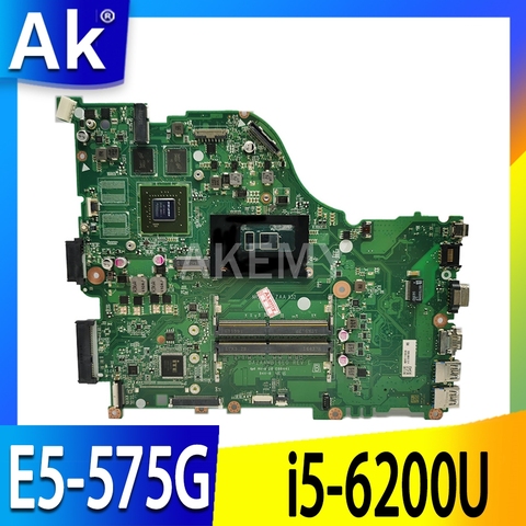 For ACER Aspire E5-575G E5-575 Laptop motherboard F5-573 Mianboard REV: DAZAAMB16E0 100% test OK w/ i5-6200 CPU GT940MX-2GB GPU ► Photo 1/6