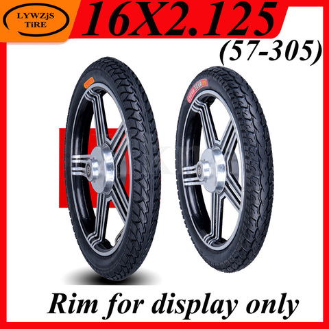 16x2.125 Tire for Electric Bicycle Motorcycle E-bike 16 Inch CST Inner Outer Tube 57-305 Explosion Proof Wear Resistant Tyre ► Photo 1/6