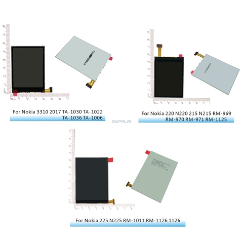 LCD Display Screen Replacement For Nokia 2017year3310 TA-1030 1022 1036 1006 N220 215 N215 RM-969 970 1125 N225 RM-1011 LCD ► Photo 1/6