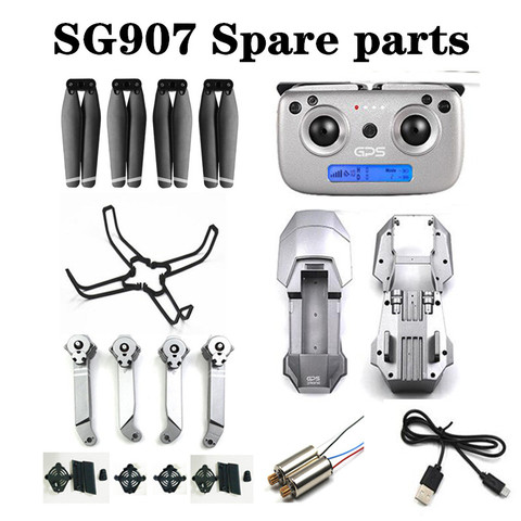 SG-907 SG907 RC drone Quadcopter spare parts  blade remote control charging line  arm motor  shell Receiving  Protection ring ► Photo 1/4