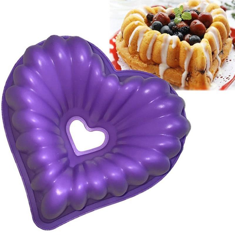 Cake Pan Non-Stick Baking Pastry Molds DIY Cake Mould Heart Shape Mold Silicone 