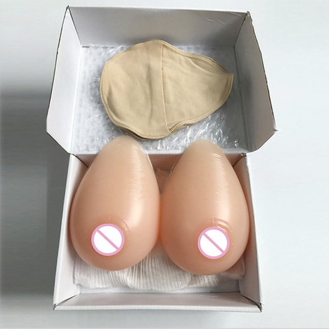 Crossdresser Fake Boobs Realistic Silicone Breast Forms Adhesive Boob Prosthesis For Shemale Transgender Drag Queen Transvestite ► Photo 1/6